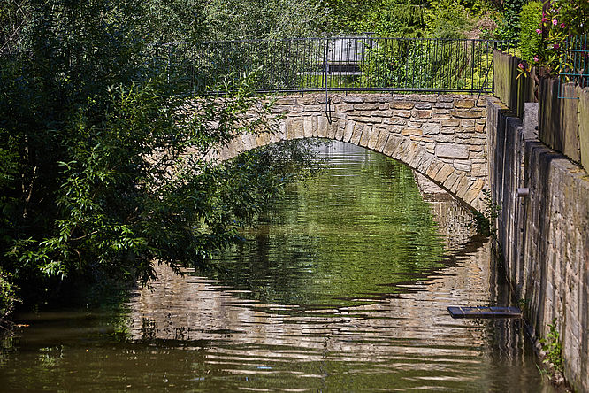 Schlosspark Moritzburg Zeitz, Mühlengraben