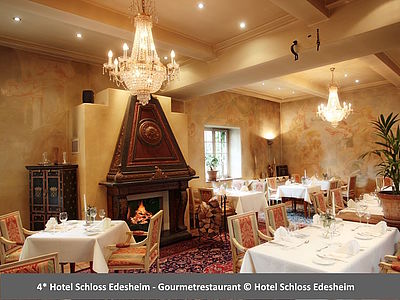Gourmetrestaurant im 4-Sterne Hotel Schloss Edesheim - Kulinarik im historischen Schlosshotel