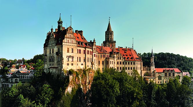 Hohenzollernschloss Sigmaringen, Stadtseite