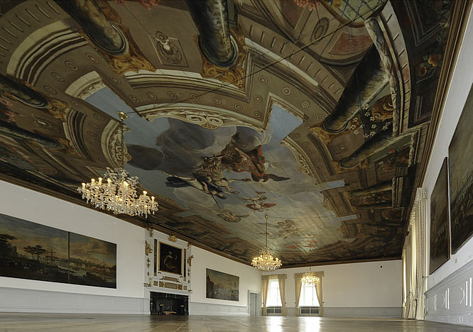 Dauerausstellung HISTORIE – Schloss Dyck - historischer Saal