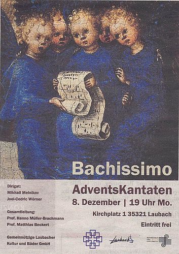 „Bachissimo“ AdventsKantaten - Evangelische Stadtkirche Laubach