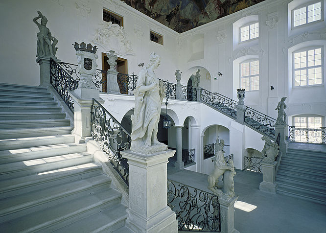 Neues Schloss Meersburg, Das Treppenhaus