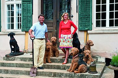 Freiherr und Freifrau von Süsskind, Schloss und Park Dennenlohe in Bayern