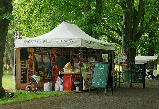 Burg &  Park Ohrdruf, Markt im Park Impressionen
