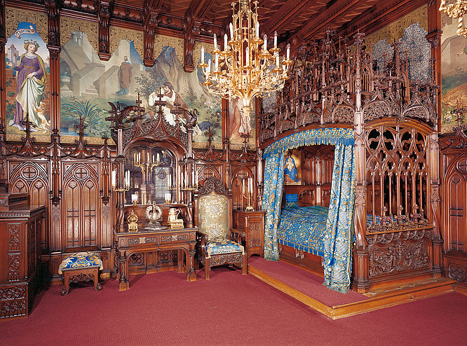 Schlafzimmer, Schloss Neuschwanstein