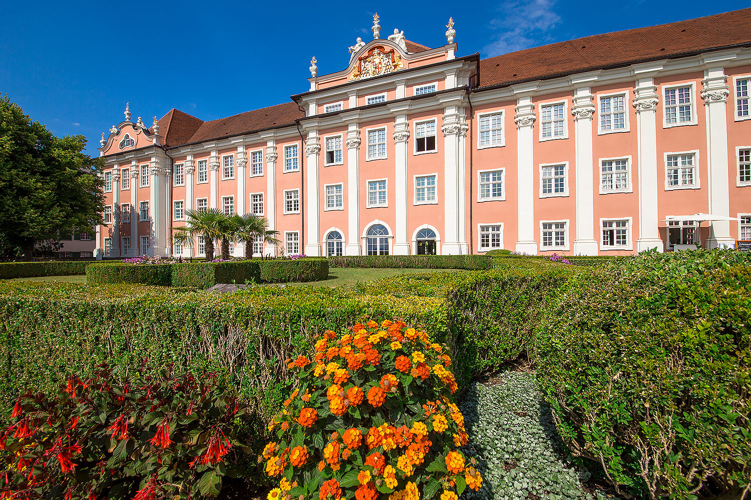 Neues Schloss Meersburg, Gartenseite