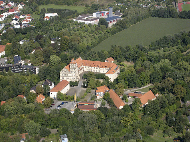 Weserrenaissance-Museum Schloss Brake, Luftaufnahme
