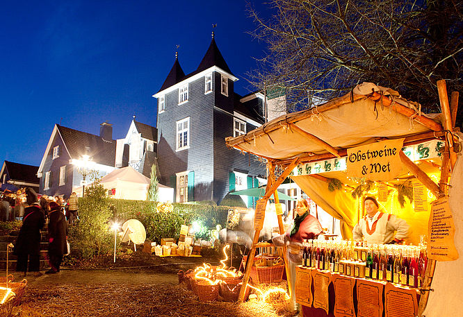 Romantischer Weihnachtsmarkt Schloss Grünewald