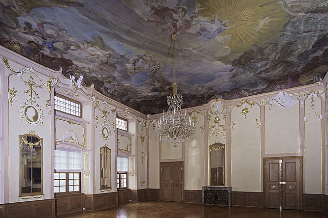 Neues Schloss Meersburg, Der Festsaal/ Spiegelsaal