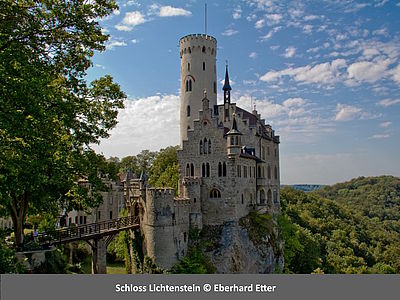 Schloss Lichtenstein auf der Schwäbischen Alb - romantisches Märchenschloss in Baden-Württemberg