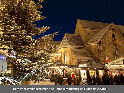 Hamelner Weihnachtsmarkt - Adventsmarkt in der historischen Altstadt von Hameln
