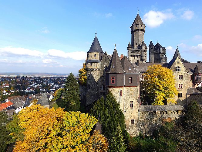 Schloss Braunfels, Luftbild von einer Drohne fotografiert