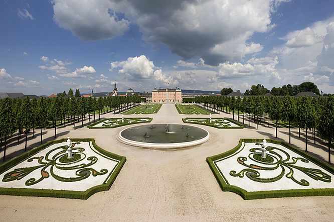 Schloss und Schlossgarten Schwetzingen, das große Parterre des Schlossgartens