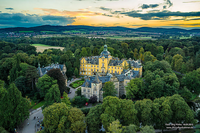 Historische Altstadt Bückeburg - Schloss Bückeburg, Luftbild