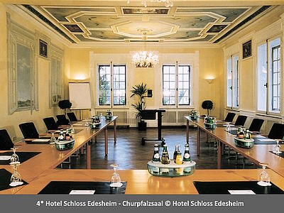 Churpfalzsaal im 4-Sterne Hotel Schloss Edesheim - Festsaal für Feiern und Tagungen
