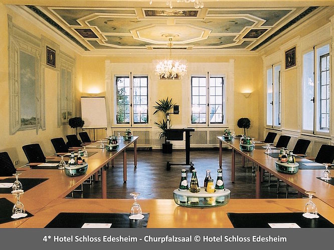Hotel Schloss Edesheim, Tagung, Churpfalzsaal, Tagungsbestuhlung