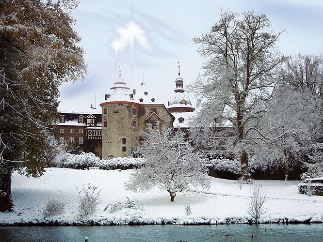 Schloss Laubach, Winterimpression