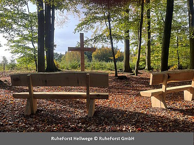 RuheForst Hellwege - Waldbestattung im naturnahen Bestattungswald in Niedersachsen