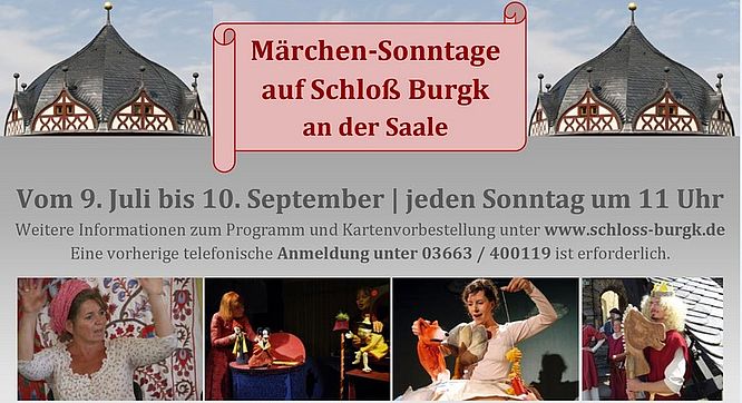 Märchen-Sonntage auf Schloss Burgk an der Saale 2023
