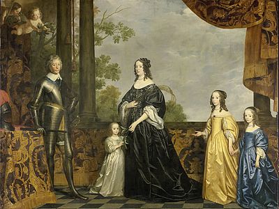 Gerhard van Honthorst, Friedrich Heinrich und Amalie von Nassau-Oranien mit Kindern, Öl auf Leinwand, etwa 1647, Rijksmuseum Amsterdam