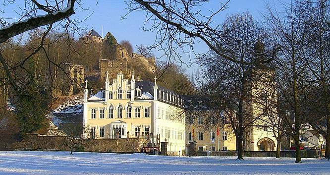 Fürstlicher Schlosspark Sayn im Winter
