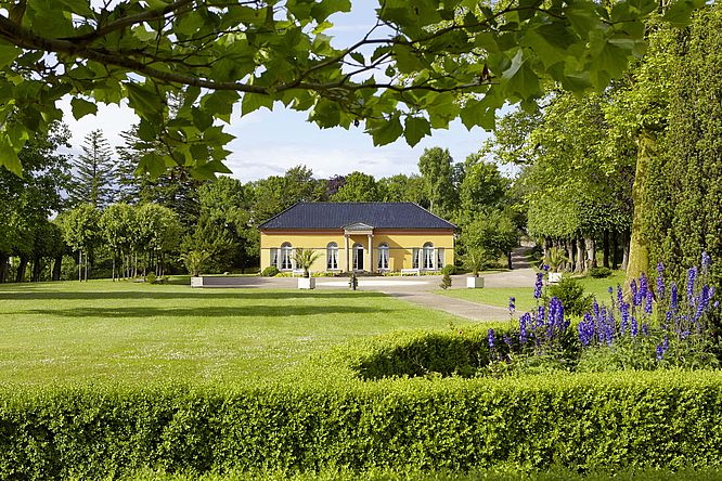 Schloss Glücksburg, die Orangerie im Schlosspark bietet Platz für bis zu 60 Personen