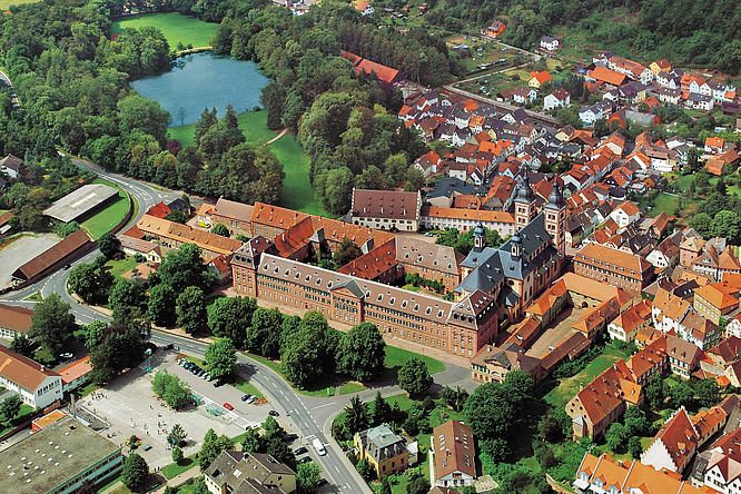 Fürstliche Abtei Amorbach, Luftaufnahme