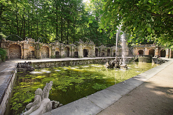 Eremitage und Hofgarten Bayreuth, Untere Grotte, Hofgarten Eremitage