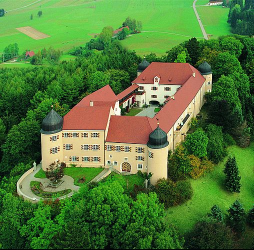Schloss Kronburg, Luftaufnahme